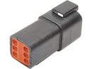 Deutsch OEM Dt Series Connector Housings 6 Wire Female Black 670049