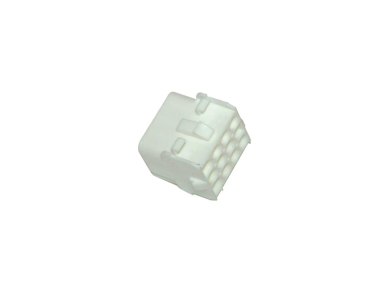 12-Wire Cap Amp Mate-N-Lock Connector Housing White