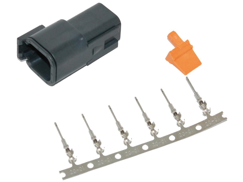 Connector Deutsch Dtm 6-Position Male Black