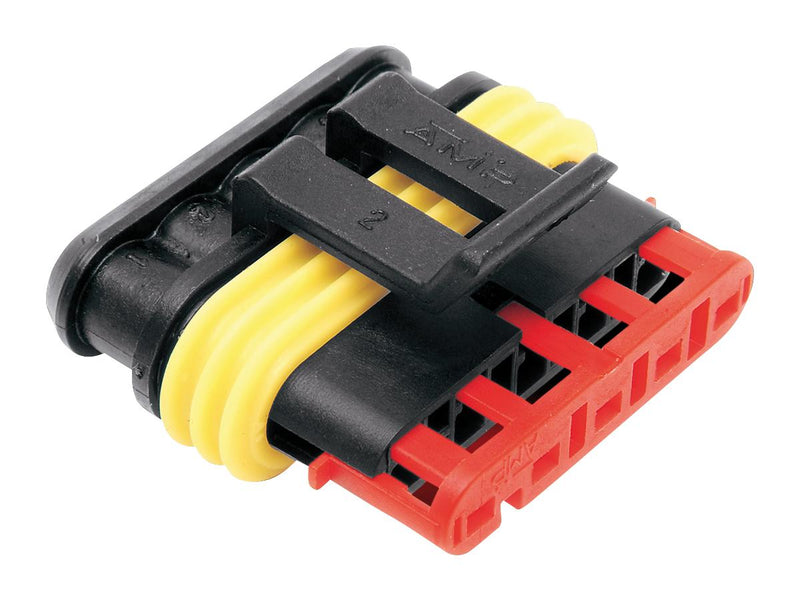 5-Wire OEM O2 & Aktive Exhaust Sensor Connector Black