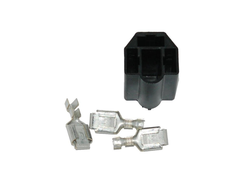 Replacement Headlight Socket & Terminal Kit Black