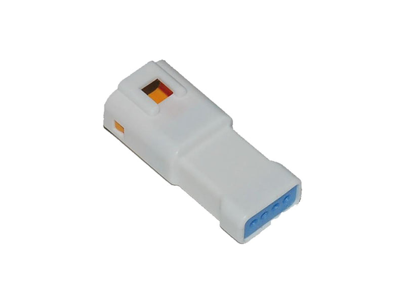 JST Series Connector With Wire Seal 4-Position Tab White