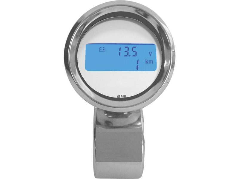 DIG Speedo Chrome Without Switch And Bracket Blue Backlight - 48mm