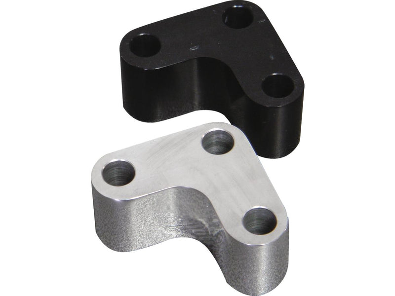 Forward Control Left Spacer Bracket Aluminium Polished - 30mm