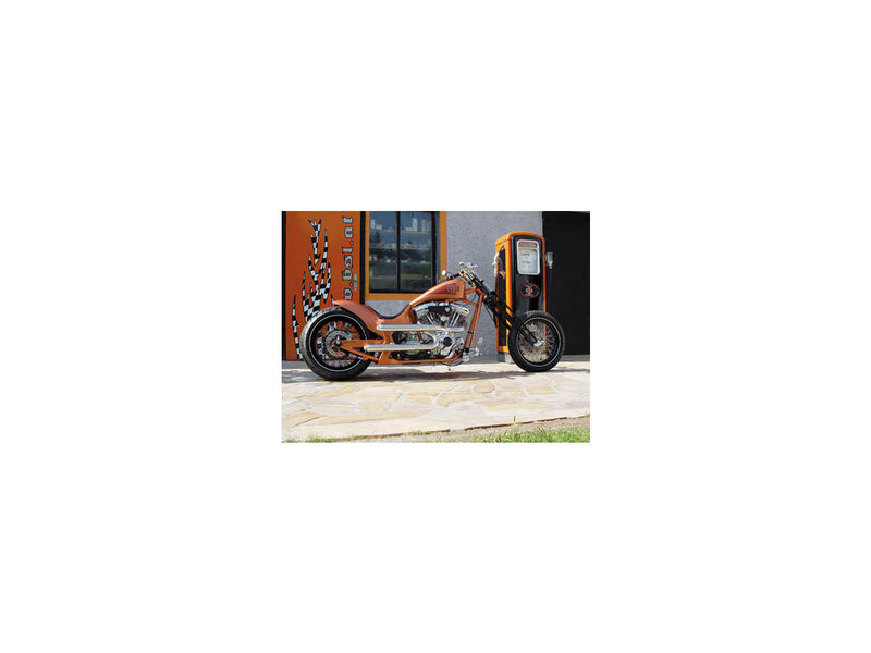 Shot Gun Baker Exhaust Stainless Steel Chrome - 2 1/4 Inch