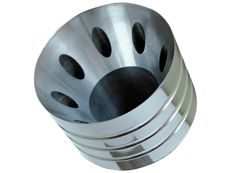 End Cap Cut Style Billet End Caps Cut Style Polished - 60mm