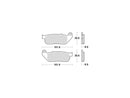 Sinter Street Replacement Front Brake Pads Sinter For 04-13 Sportster