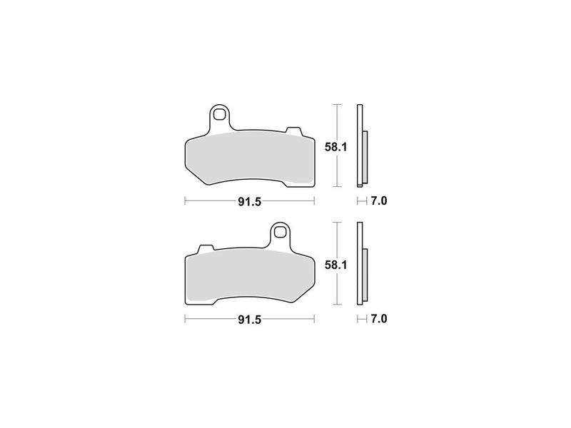 Sinter Street Replacement Front Brake Pads Sinter For 08-17 V-Rod