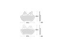 Sinter Street Replacement Front Brake Pads Sinter For 00-03 Sportster