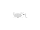 Organic Replacement Rear Brake Pads For 80-84 FLT