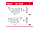 Organic Replacement Brake Pads Organic Rear For 03-10 XB