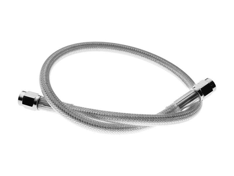 Platinum Universal Brake Line Stainless Steel Clear Coated Chrome Look - 17"