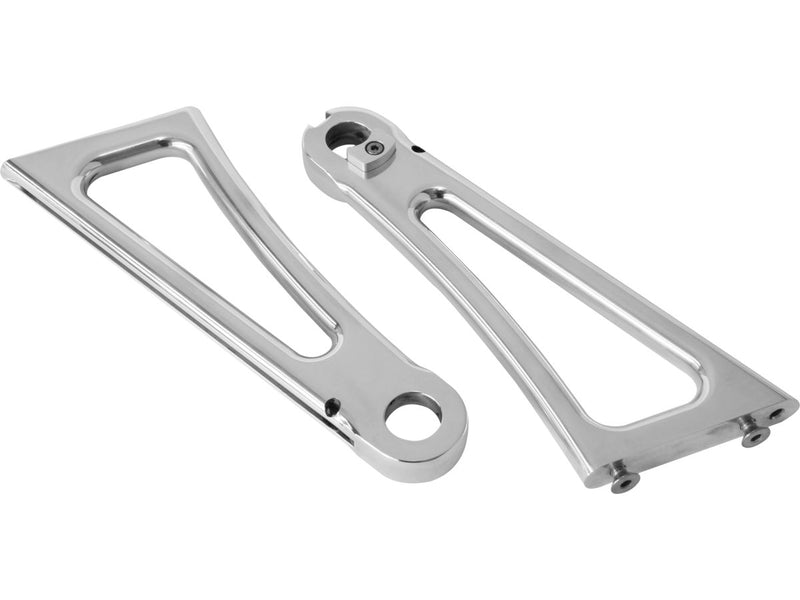 Axle Side Mount License Plate Bracket For 3/4" Axle Diameter Aluminium Polished For 87-07 Softail
