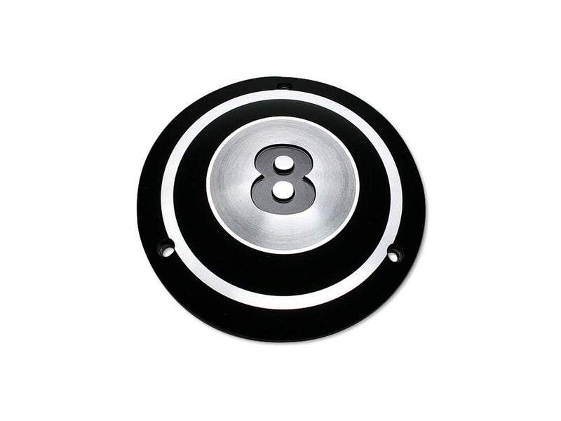 8-Ball Derby Cover 3-Hole Black Satin