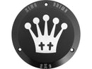 King Crime Derby Cover 3-Hole Black Satin