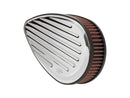 Teardrop Grooved Air Cleaner Chrome