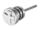 Iron Cross Oil Tank Plug Dipstick Aluminium Polished For 00-17 Softail