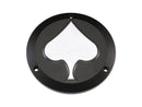 Spades Derby Cover 3-Hole Black Satin