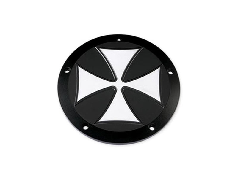 Iron Cross Derby Cover 3-Hole Black Satin