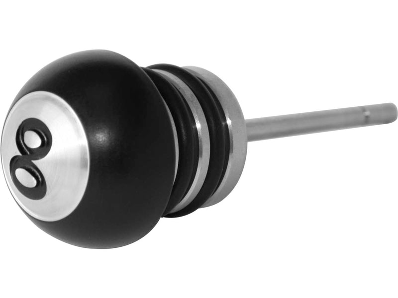8-Ball Oil Tank Plug Dipstick Black For 84-99 Softail