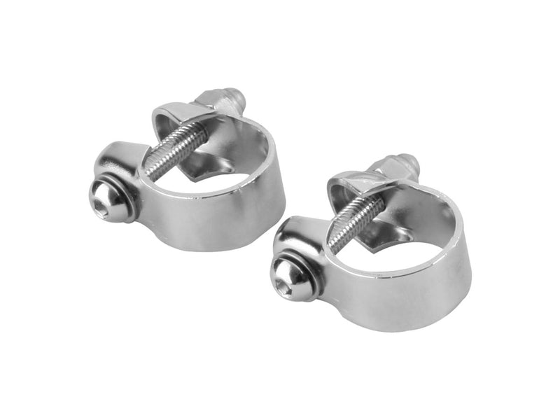 Handlebar Rack Clamps 1 1/4 Inch Chrome