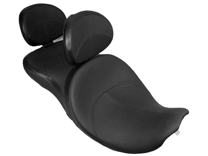 Pegasus Seat Black Leather Vinyl For 00-06 Softail