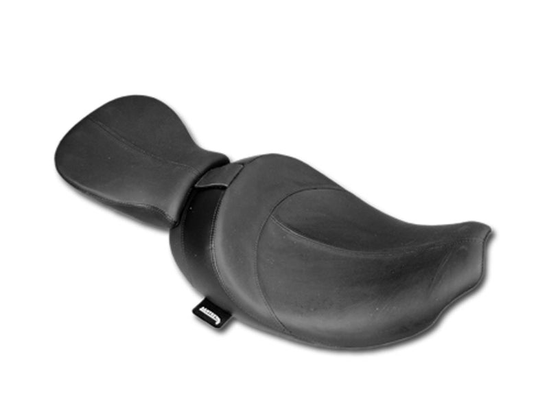 Hydra Smooth Seat Black Leather Vinyl For 06-17 Softail