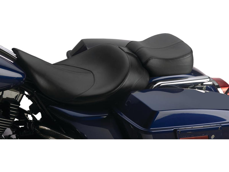 Hydra Smooth Seat Black Leather Vinyl For 06-17 Softail For 06-17 Softail