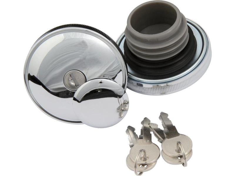 Lockable Gas Cap Set Chrome