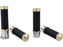 Fabric Tape Grips For External Throttle Aluminium Polished Brass Polished - 1"