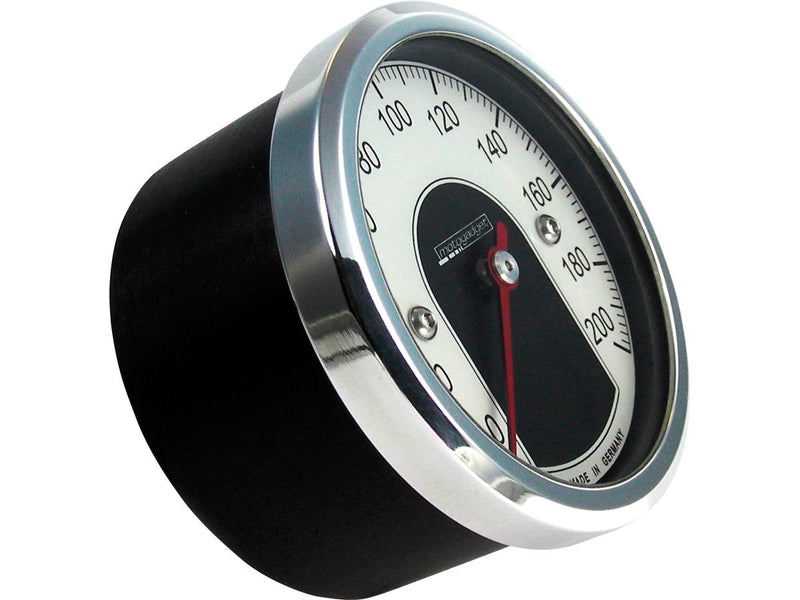 Motoscope Tiny Speedometer Black / Polished - 49.0mm