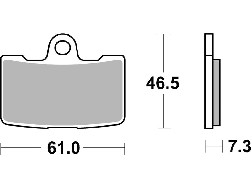 Sinter Street Replacement Front Brake Pads Sinter For 09-10 1125