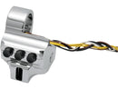 Switch Assembly 4 Button Clutch Side Black - 1 Inch