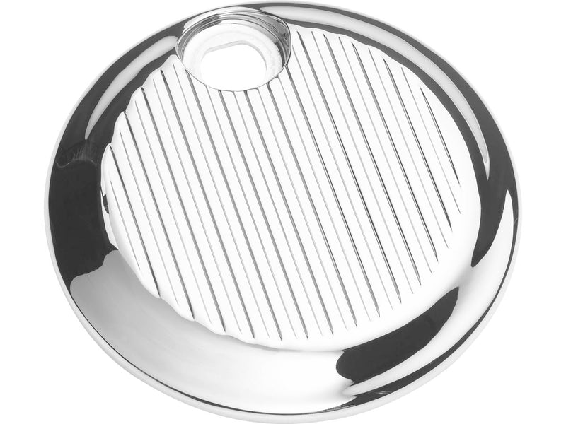Fluted Fuel Door Cover For Touring Chrome