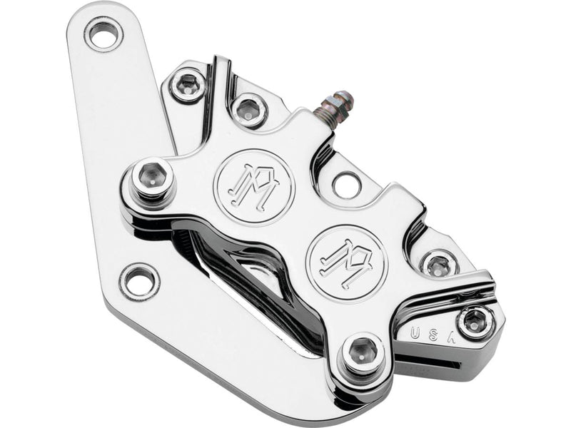 4-Piston Front Single Brake Caliper Chrome