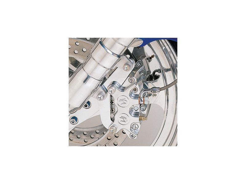 4-Piston Front Single Brake Caliper Chrome