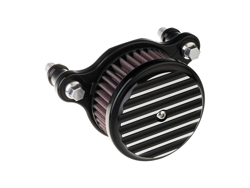 High Performance Air Cleaner Finned Black