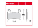 Sinter Street Replacement Front Brake Pads Sinter For 15-22 Softail