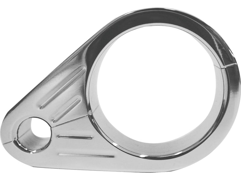 Grooved Clutch Cable Clamp For 35mm Diameter Tubing Chrome