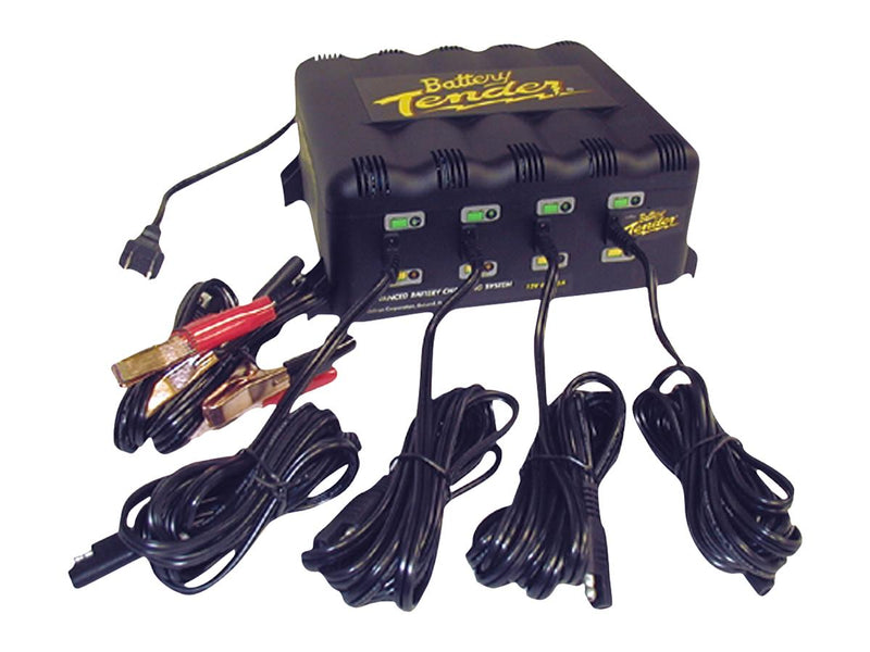 4-Bank International Charger - 12V@1.25A / EU Plug