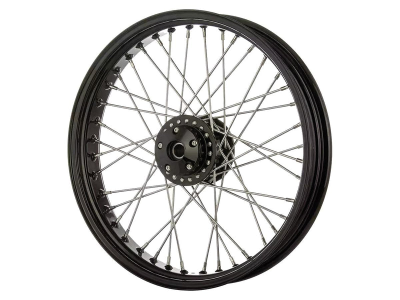 S/F 40-Spoke Front Wheel Assembly Kit Black - 21 x 2.15 Inch