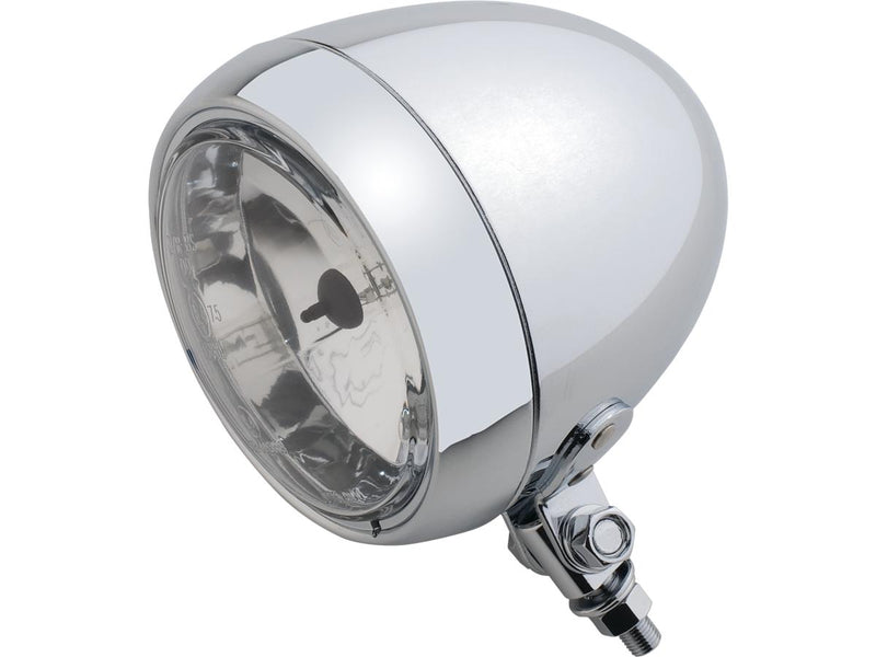 Smooth Headlight Chrome Halogen - 4.5 Inch