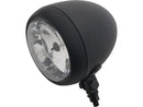Smooth Headlight Black Powder Coated Halogen - 4.5 Inch