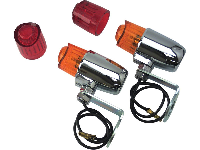 Pony Marker Light Chrome Amber Red