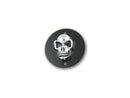 Skull Point Cover 2-Hole Horizontal Black / Chrome