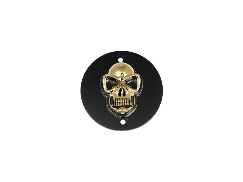 Skull Point Cover 2-Hole Horizontal Black / Gold