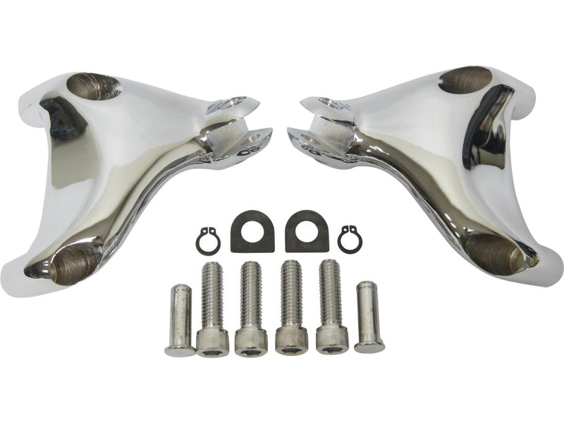 Sportster Passenger Peg Mounts Chrome For 04-13 Sportster