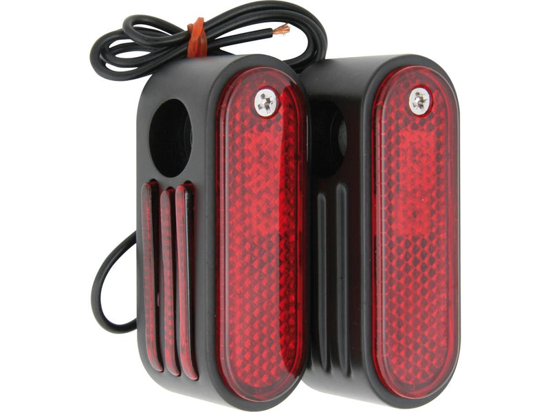 Custom Dual Function LED Rear Marker Lights Chrome