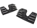 Hi-Lighted Finned Headbolt Covers Black 99-17