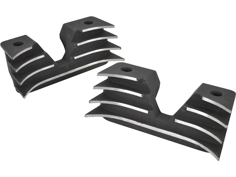 Hi-Lighted Finned Headbolt Covers Black 04-19